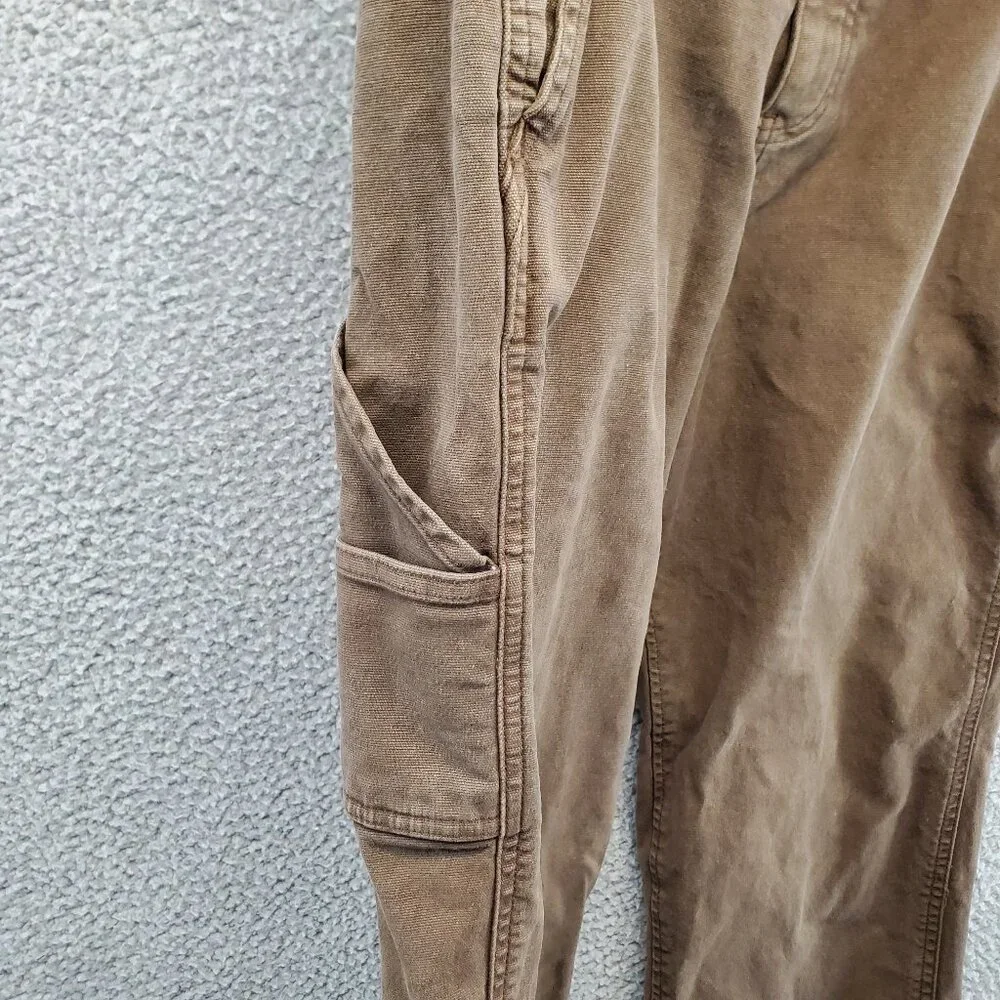 A&F Abercrombie & Fitch Stretch Denim 30X30 Utility 90s Straight Jean Dark Brown